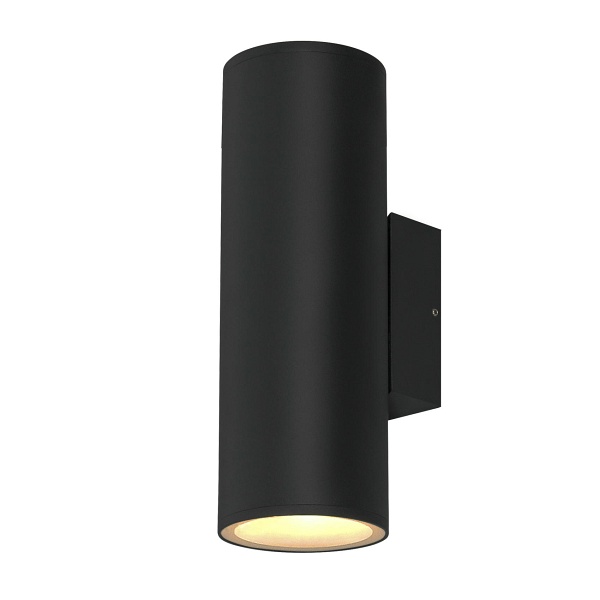 Primula Lampa Ogrodowa Elewacyjna Tuba 14,5X31Cm Czarny 2X60W E27 Par30 Ip65 Candellux