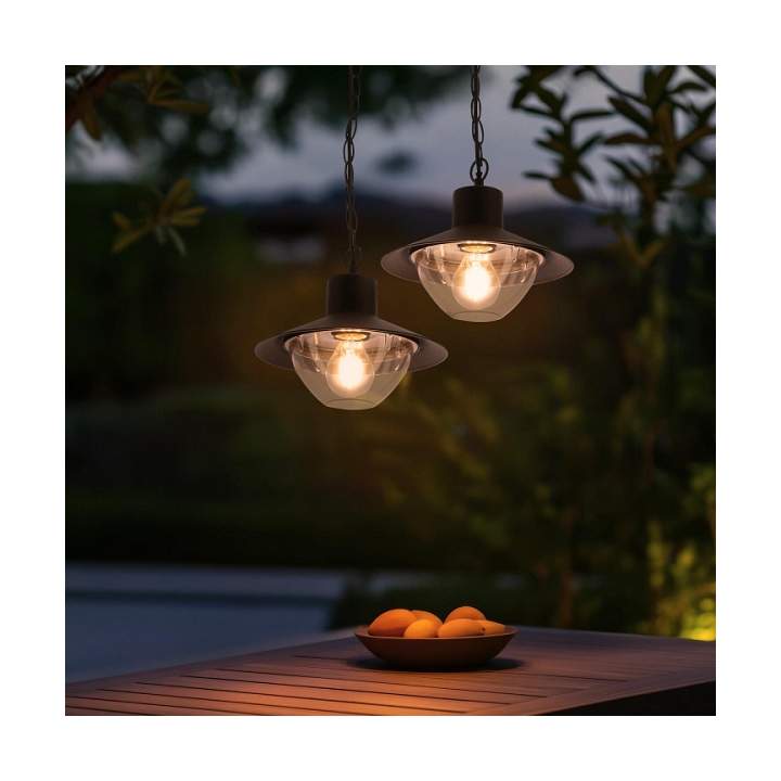 Lampa Cosmos ogrodowa łańcuch czarna 1x40w - Candellux