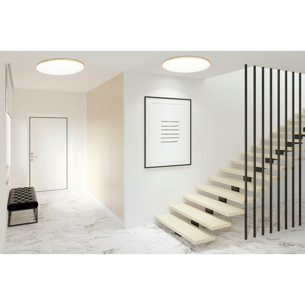 Tens Lampa Sufitowa Plafon Drew. 48W Led 3000/4000/6000K 59Cm Klosz Biały, Pilot Candellux