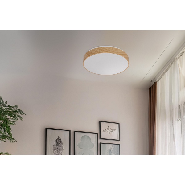 Figaro Lampa Sufitowa Plafon Drew. 24W Led 3000/4500/6000K 38Cm Kl. Biały, Pilot Candellux