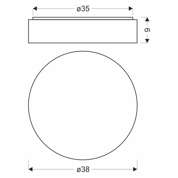 Figaro Lampa Sufitowa Plafon Drew. 24W Led 3000/4500/6000K 38Cm Kl. Biały, Pilot Candellux