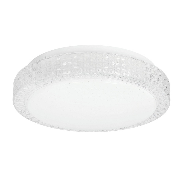 Rabel Lampa Sufitowa Plafon Bezbarwny 12W Led 4000K 27Cm Klosz Biały Candellux