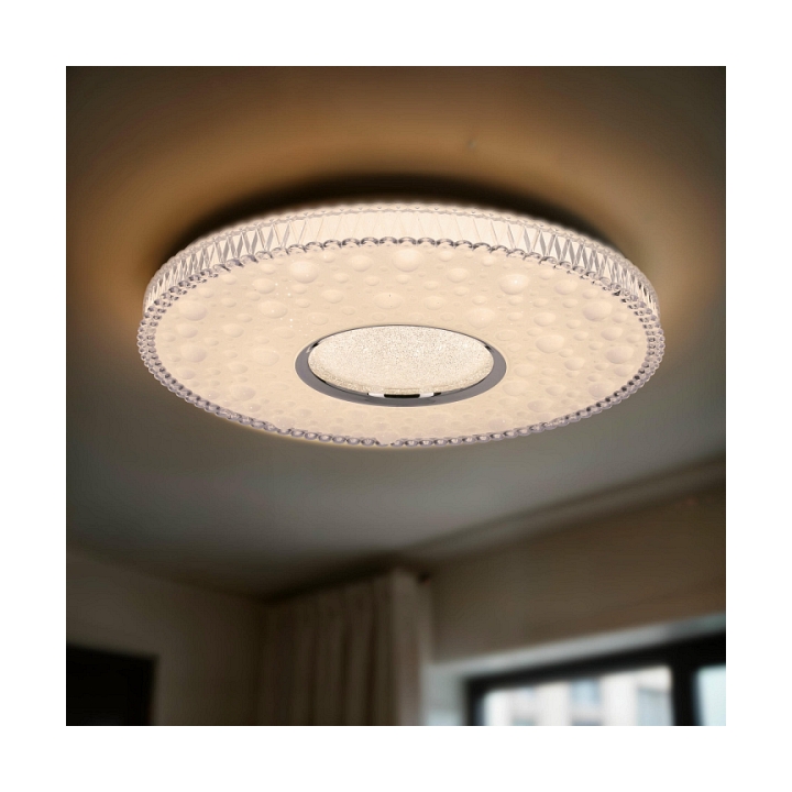 Plafon Bubbles cm biały chromowy 24w - Candellux