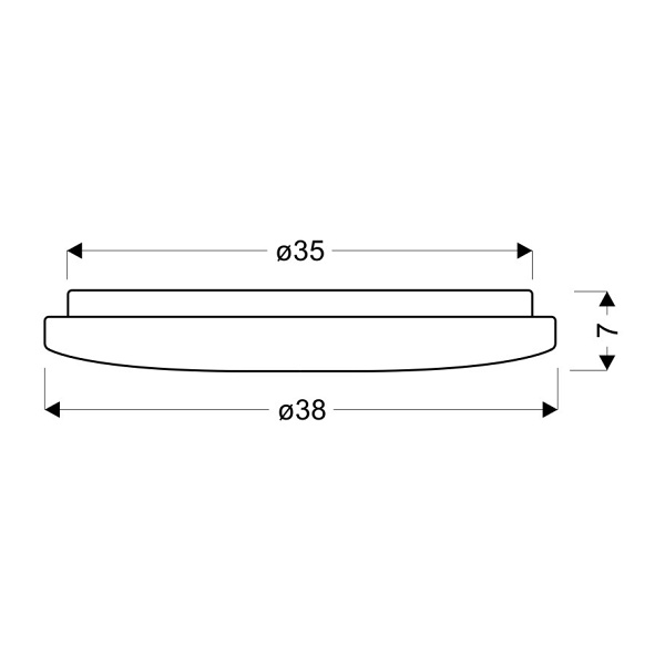 Perola Lampa Sufitowa Plafon 40Cm 24W Led 4000K Klosz Biały Candellux