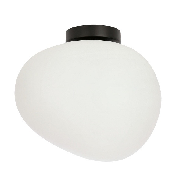 Stones Lampa Sufitowa Plafon 30Cm 1X40W E27 Klosz Biały Candellux