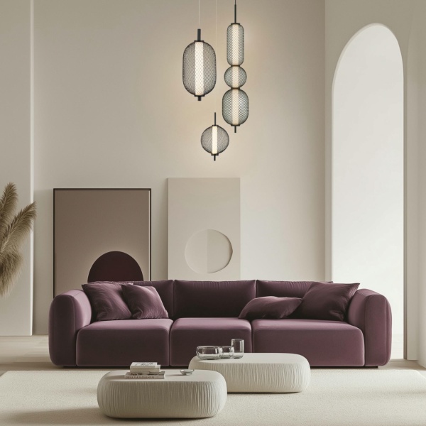 Puma Lampa Wisząca 14Cm Czarny 15W Led 3000K Klosz Biały Candellux