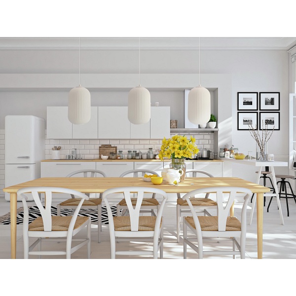 Cresto Lampa Wisząca Biały 1X40W E27 Klosz Biały Candellux