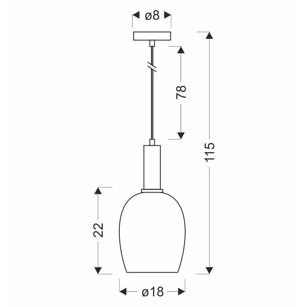 Wolken Lampa Wiszaca Czarny 1X40W E27 Klosz Biały Candellux