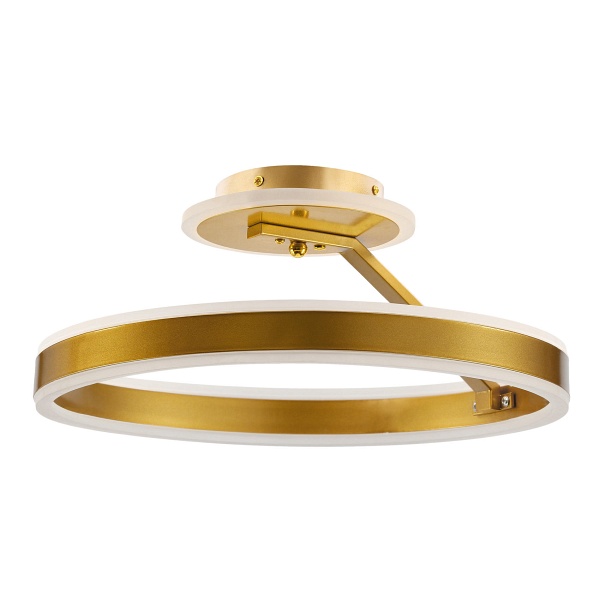 Rineus Lampa Sufitowa Złoty 20W Led Kryształki Bezbarwne Średnica 40Cm Candellux