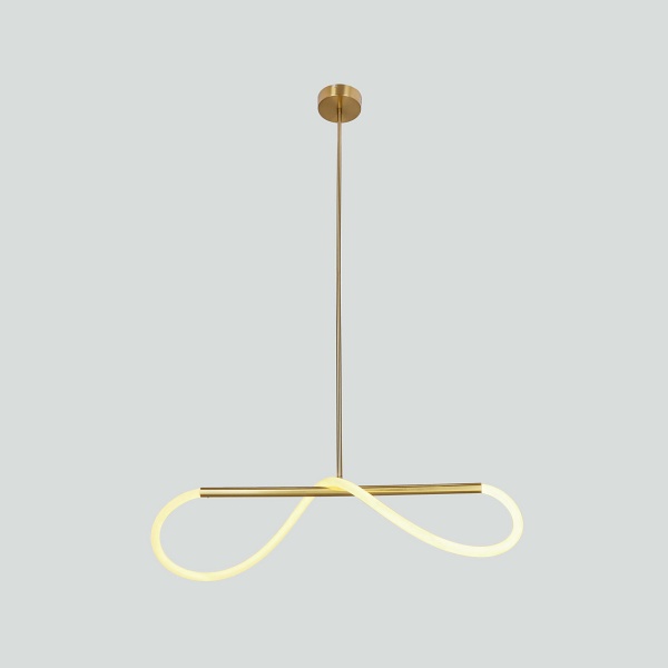 Supreme Lampa Wiszaca 80Cm Złoty 18W Led 3000K Biały Candellux