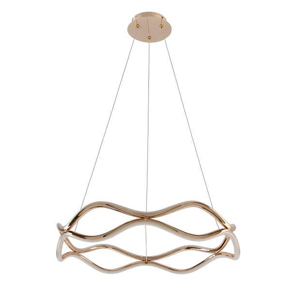 Vave Lampa Wisząca Patynowy 28W Led 3000K Maskownica Biała Średnica 50Cm Candellux