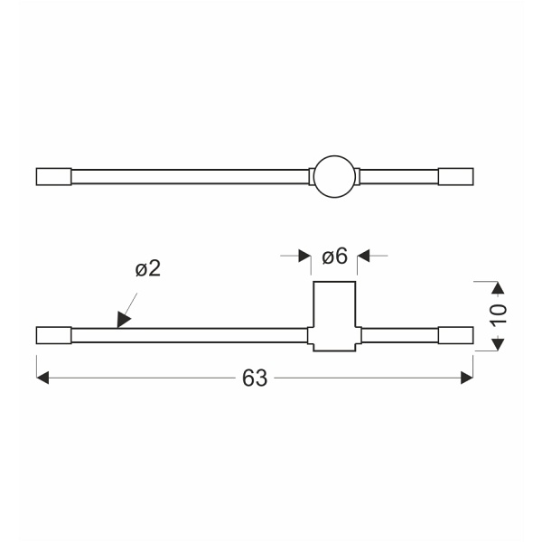 Batuta 2 Lampa Kinkiet Patyna 14W Led 3000K Klosz Biały Candellux