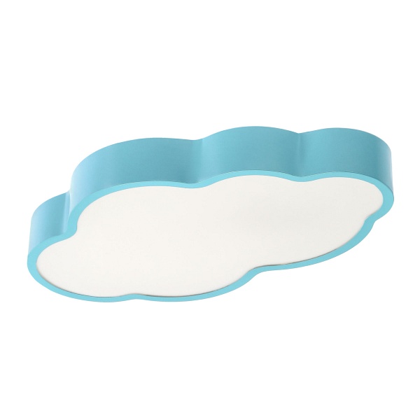 Nuvola Lampa Sufitowa Plafon Niebiesk 18W Led 3000 - 6000K Klosz Biały Z Pilotem Candellux