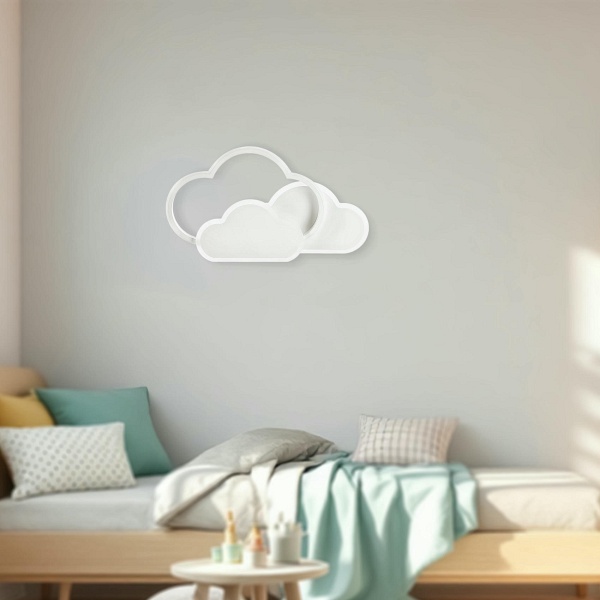 Oblaci Lampa Sufitowa Plafon Złoty 24W Led 2800-6500K Maskownica Biała Z Pilotem Candellux