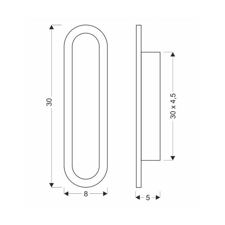 Kinkiet Stick 30 zewnetrzna l czarny opal 12w - Candellux