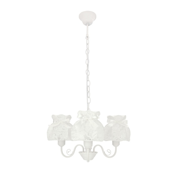 Rossini Lampa Wisząca Biały 3X40W E27 Abażur Biały Candellux