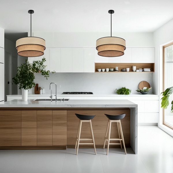 Lorenzo Lampa Wisząca Czarny 1X60W E27 Abażur Kremowy Z Czarną Oblamówką Candellux