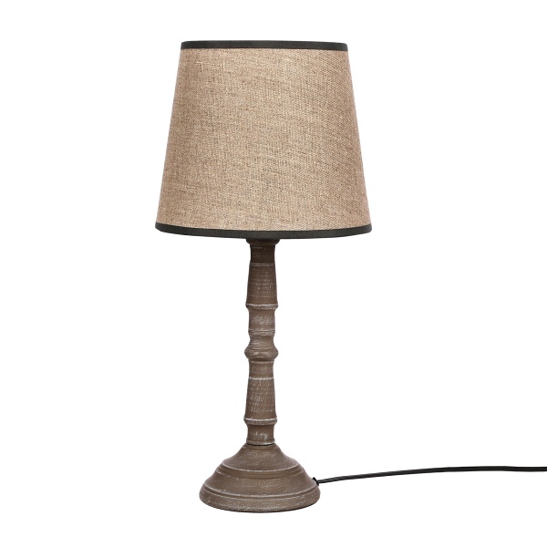 Cardinale Lampa Sto³Owa H-43 Cm Ciemny Szary 1X40 E27 Aba¿Ur Ciemny Lniany Candellux