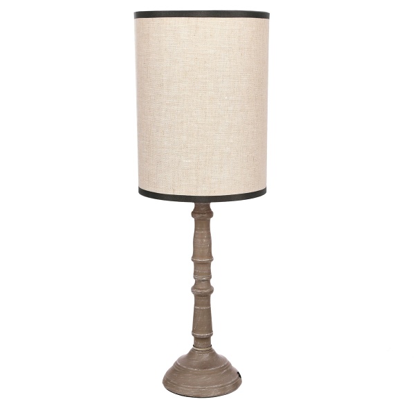 Cardinale Lampa Sto³Owa H-52 Cm Ciemny Szary 1X40 E27 Aba¿Ur Jasny Lniany Candellux