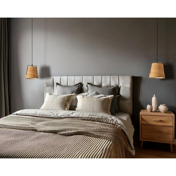 Milbury Lampa Sufitowa Czarny 1X40W E27 Abażur Żółty Candellux