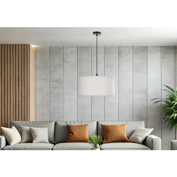 Shanti Lampa Wisz¹Ca Czarny 1X40W E27 Aba¿Ur Szary Candellux