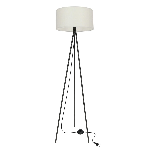 Shanti Lampa Pod³Ogowa Czarny 1X40W E27 Aba¿Ur Szary Candellux