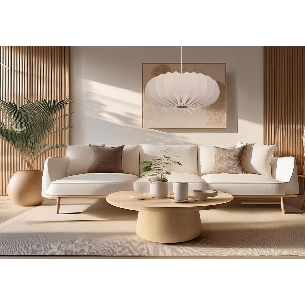 Cafee' Lampa Wisz¹Ca 66Cm Bia³Y 1X40W E27 Aba¿Ur Frappe Candellux