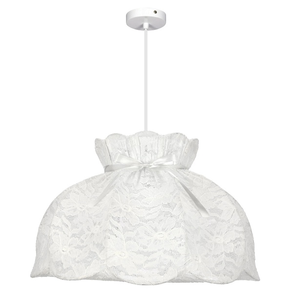 Rossini Lampa Wisząca Biały 1X40W E27 Abażur Biały Candellux