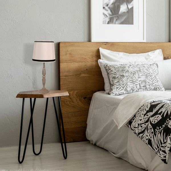 Cardinale Lampa Sto³Owa H-58 Cm Ciemny Szary 1X40 E27 Aba¿Ur Be¿Owy Candellux