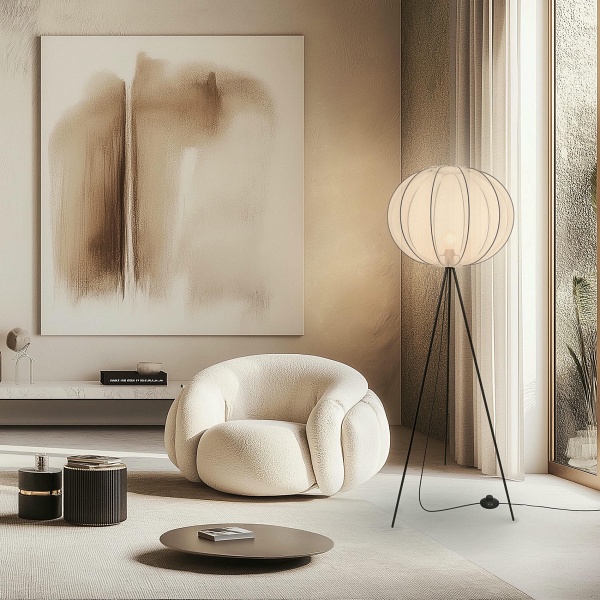 Mellow Lampa Pod³Ogowa Czarny 1X40W E27 Aba¿Ur Mist 52 Bia³Y Kula Candellux