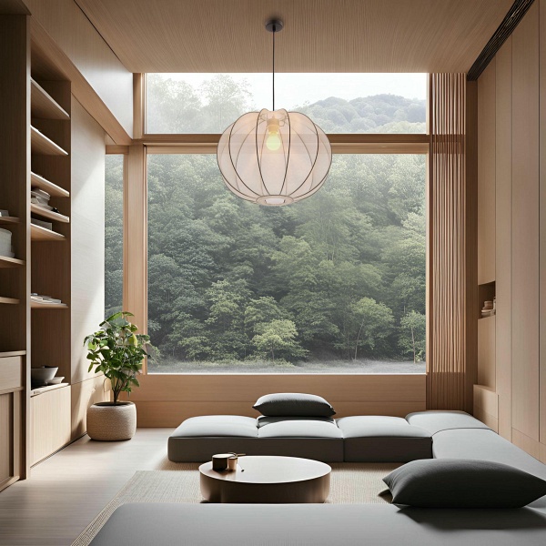 Mellow Lampa Wisząca Czarny 1X40W E27 Abażur Mist 52 Biały Kula Candellux