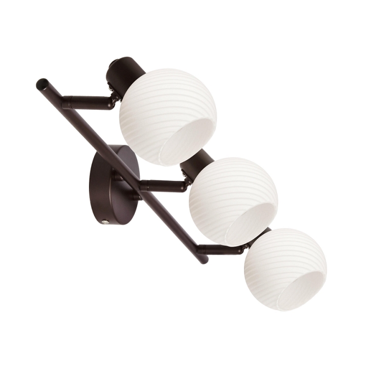 Lampa sufitowa Grano czekoladowa biała 3x40w - Candellux
