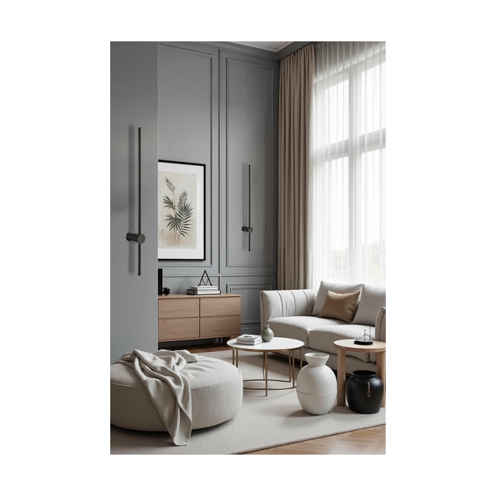 Kinkiet Arian 805 czarny salonu 13w - Candellux