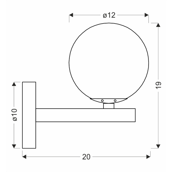 Kama Lampa Kinkiet Czarny+Złoty 1X28 G9 Klosz Grafitowy Candellux