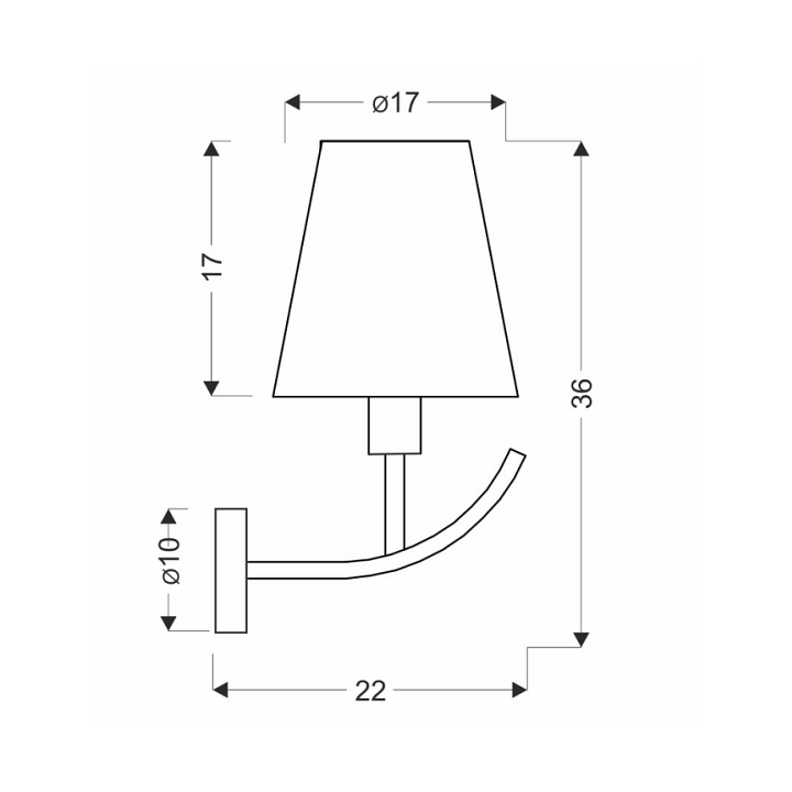 Kinkiet Vitoria patynowy miodowy styl retro rustykalny nad lustro 1x40w - Candellux