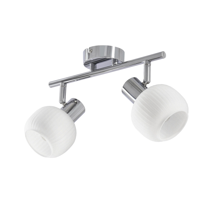 Lampa sufitowa Andrus srebrna 2x40w - Candellux