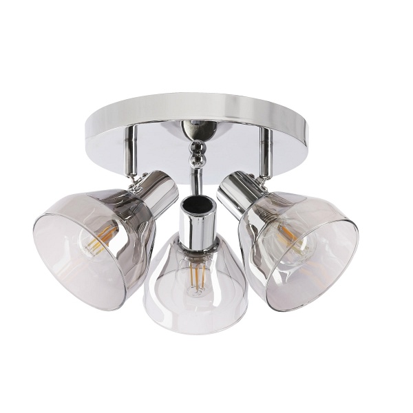 Plafon Grazia chromowy dymiony 3x40w - Candellux