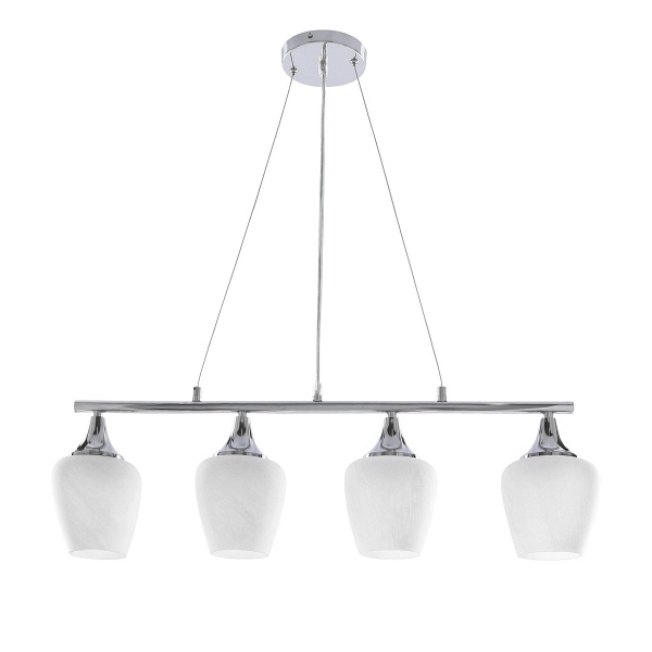 Lampa wisząca Electra chromowa białe efektowny 4x60w - Candellux