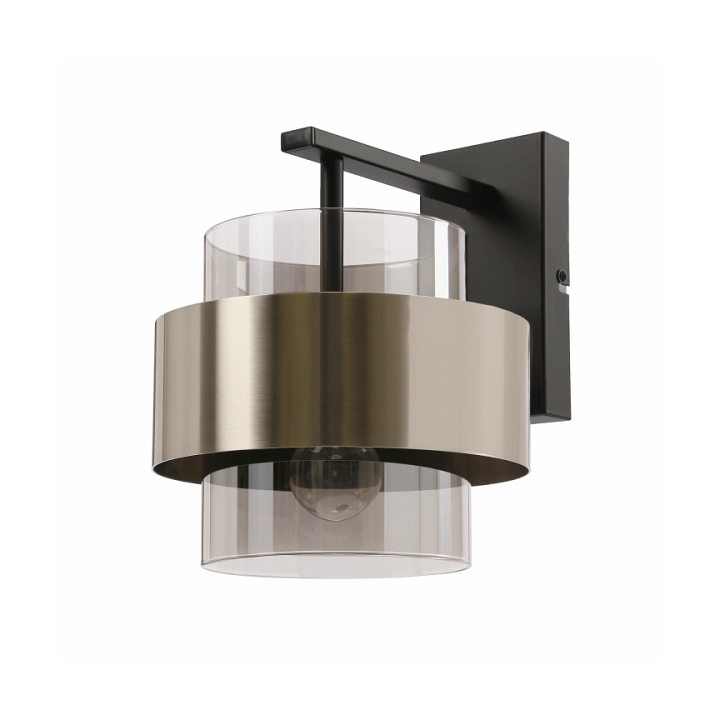 Kinkiet Spiega czarny satyna nikiel dymiony 1x60w - Candellux