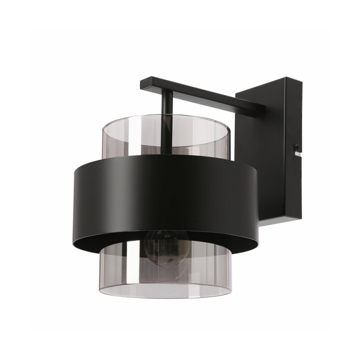 Kinkiet Spiega czarny dymiony 1x60w - Candellux
