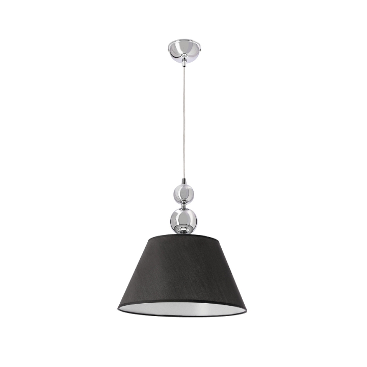 Lampa wisząca Aral chromowa z czarnym 1x60w - Candellux