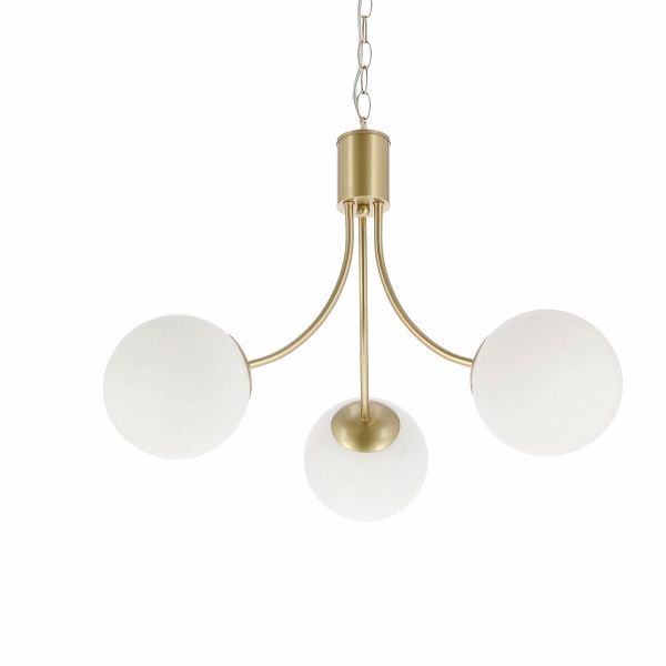 Lampa wisząca Dani złota z białym 3x40w - Candellux