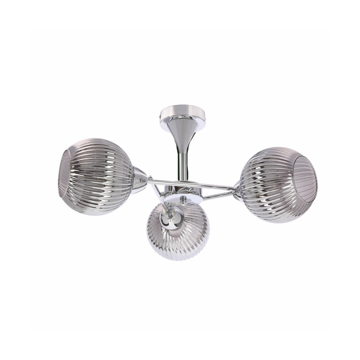 Lampa wisząca Cesar srebrna elegancja 3x40w - Candellux
