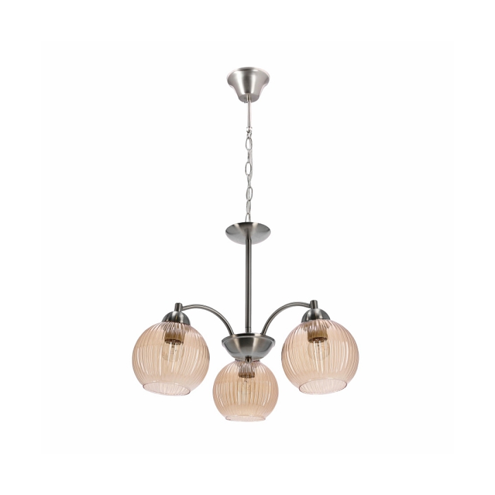 Lampa wisząca Medina srebrna eklasyczna elegancja 3x60w - Candellux