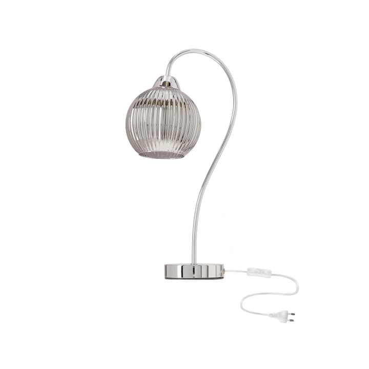 Lampka biurkowa Cesar srebrny styl komody stolika nocnego 1x40w - Candellux