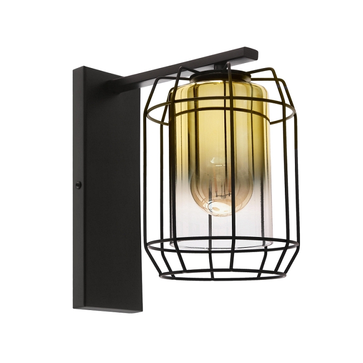 Kinkiet Jonera czarny p złoty 1x40w - Candellux