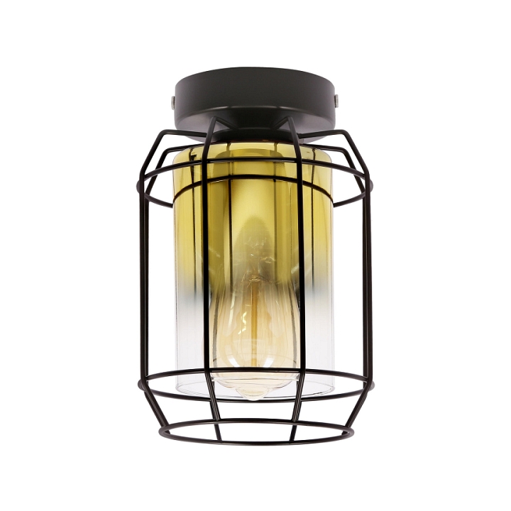 Lampa sufitowa Jonera czarna złota 1x40w - Candellux