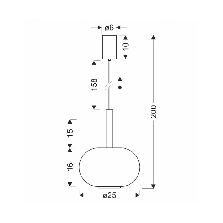 Lampa wisząca Bueno czarna bezbarwna złota 1x9w - Candellux