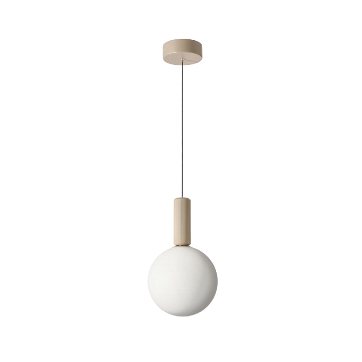 Lampa wisząca Testa beżowy biała 1x10w - Candellux