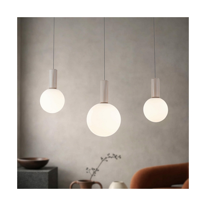 Lampa wisząca Testa beżowy biała 3x10w - Candellux